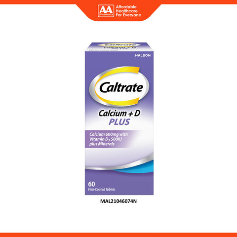 Caltrate Calcium 600mg + D Plus Tablet 60's