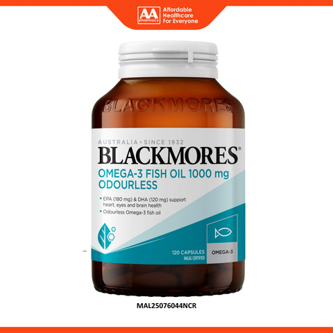 Blackmores Omega-3 Fish Oil 1000mg Odourless Capsule 120's