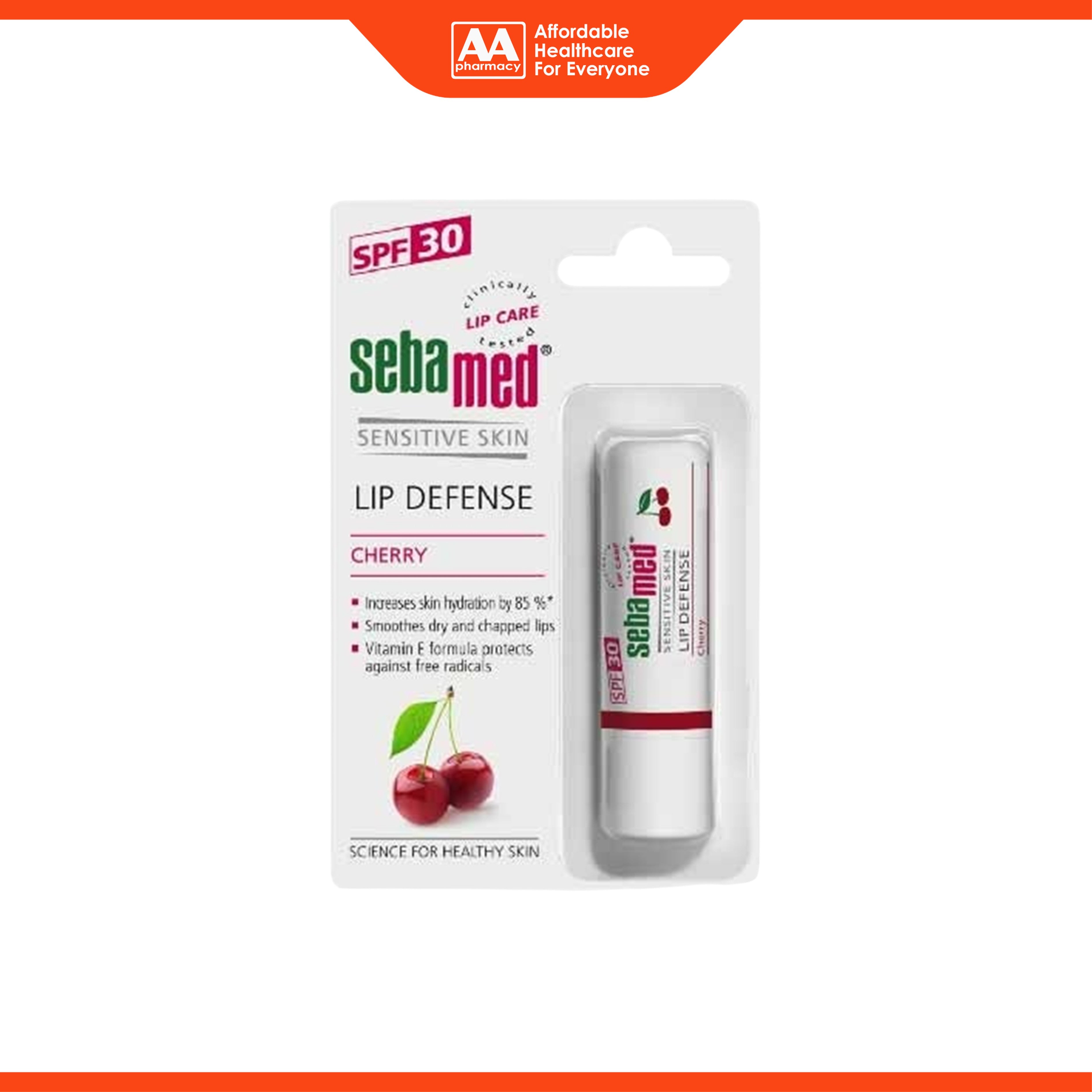 Sebamed Lip Defense with SPF 30 (Cherry) 4.8g