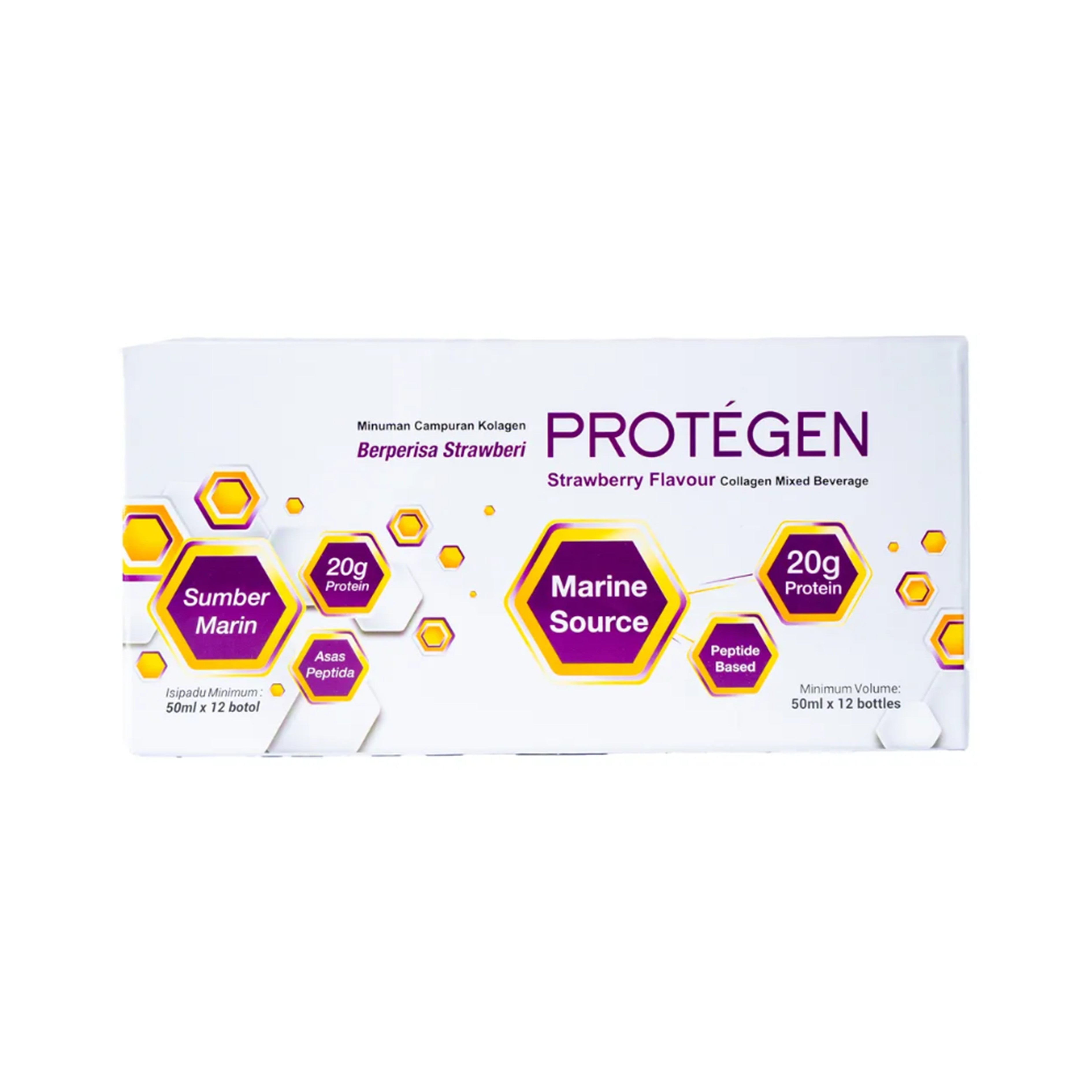 Protégen Collagen Mixed Beverage (Strawberry Flavour) 50mLx12's