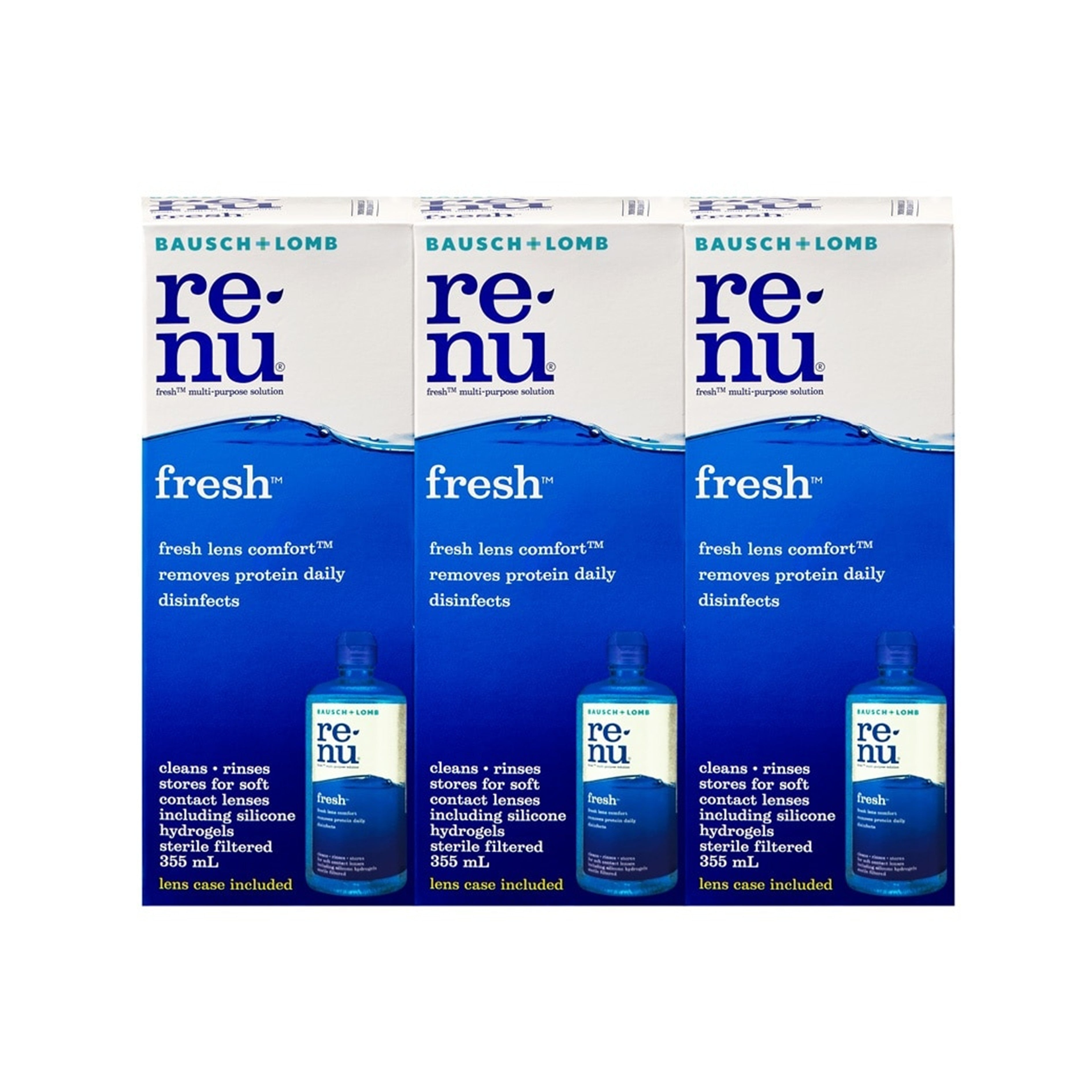 Re-nu Fresh Multi-Purpose Solution 355mLx3's [Triple Pack]