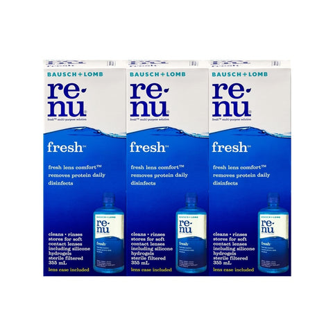 Re-nu Fresh Multi-Purpose Solution 355mLx3's [Triple Pack]