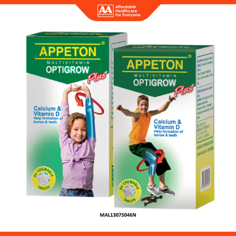 Appeton Multivitamin Optigrow Plus Chewable Tablet 60's