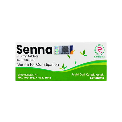 Senna 7.5mg Tablet 60's (For Constipation)
