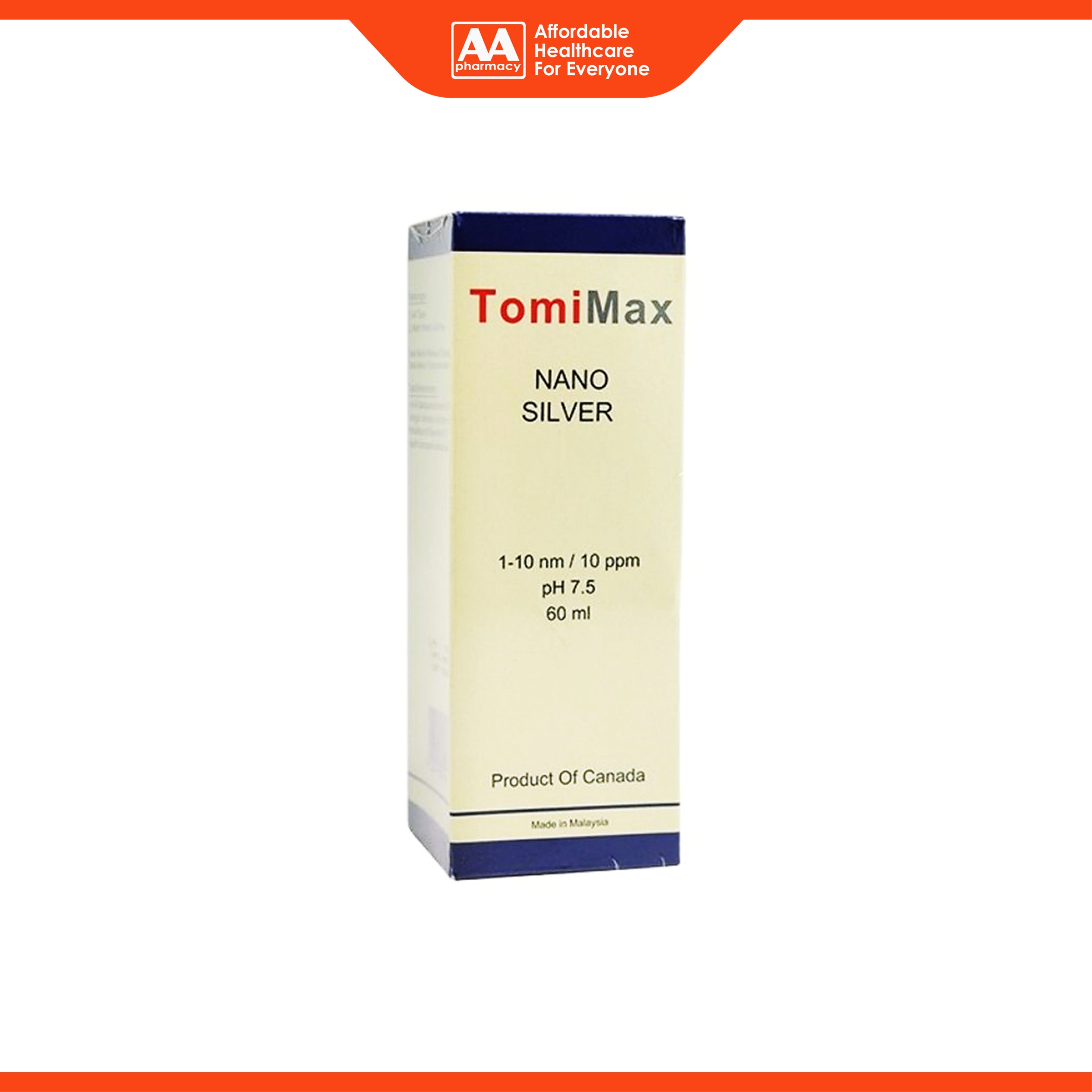 TomiMax Nano Silver Spray Solution 60mL