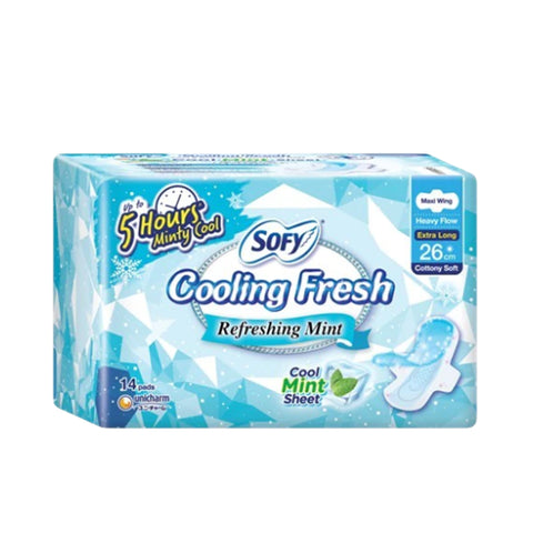 Sofy Cooling Fresh Day Maxi Wing 26cm 14's