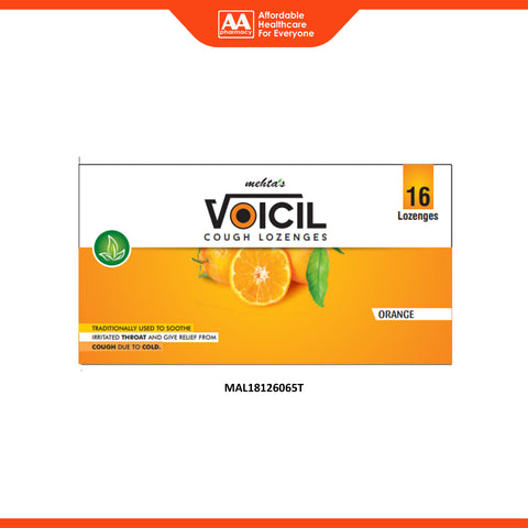 Voicil Cough Lozenges 16's (Orange Flavour)