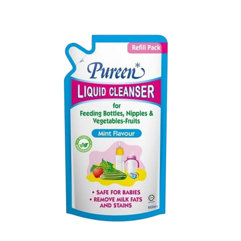 Pureen Liquid Cleanser Refill Pack 600mL - Mint Flavour