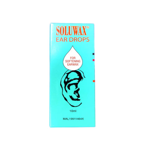 Soluwax Ear Drops (Dropper Bottle) - Softening Earwax 10mL