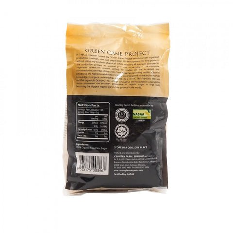 Country Farm Organic Unrefined Raw Cane Sugar 900g