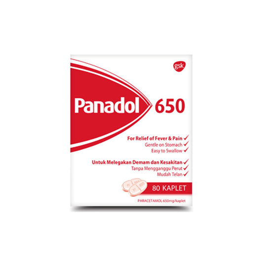 Panadol 650mg Caplet 10x8's