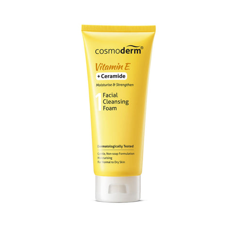 Cosmoderm Vitamin E + Ceramide Facial Cleansing Foam 125mL