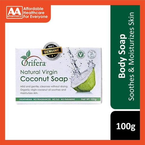 Orifera Natural Virgin Coconut Soap 100g