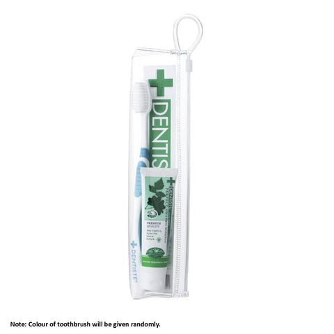 Dentiste' Plus White Travel Set (Toothpaste 20g + Toothbrush)