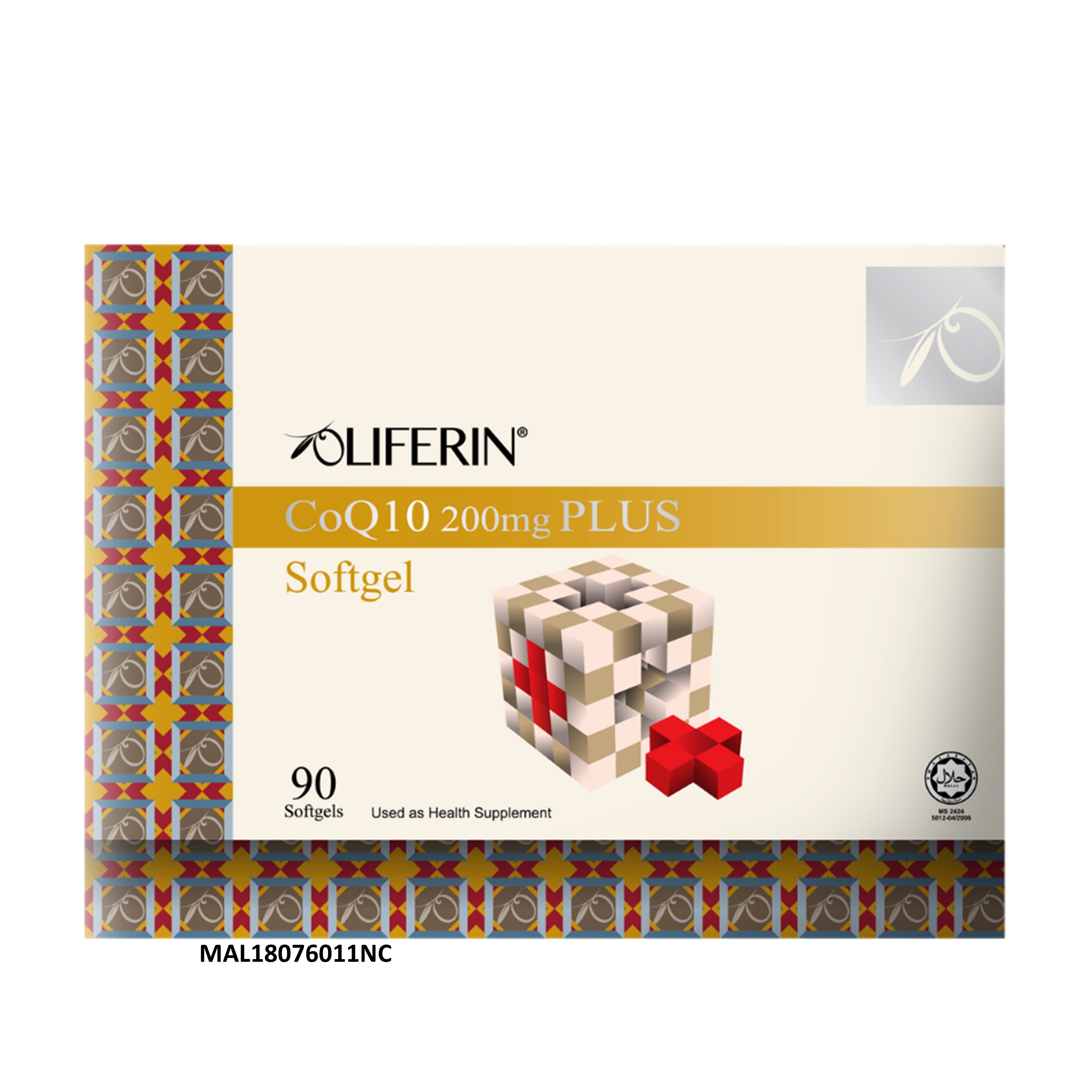 Nutriva Oliferin CoQ10 200mg Plus Softgel 90's