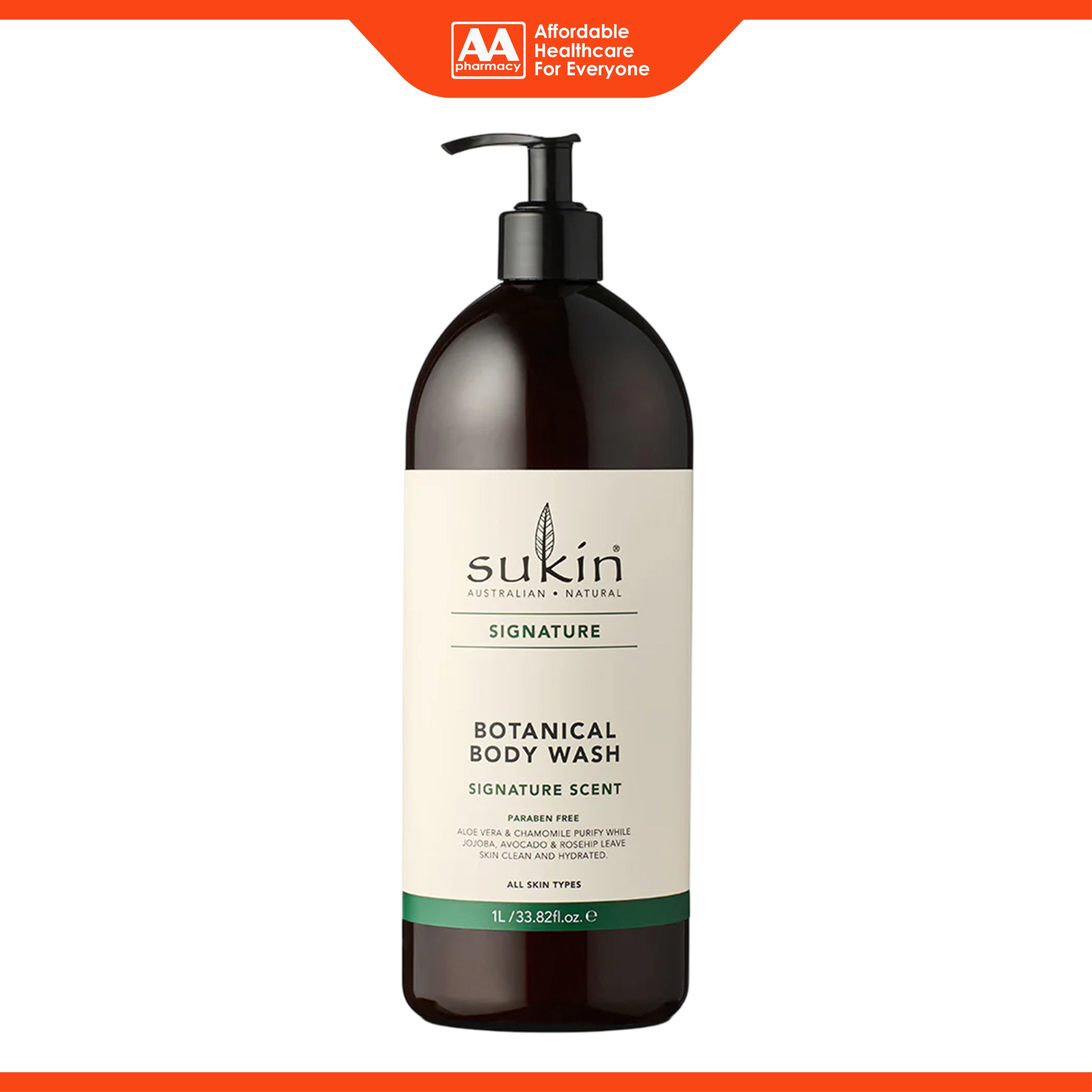 Sukin Botanical Body Wash (Signature Scent) 1L
