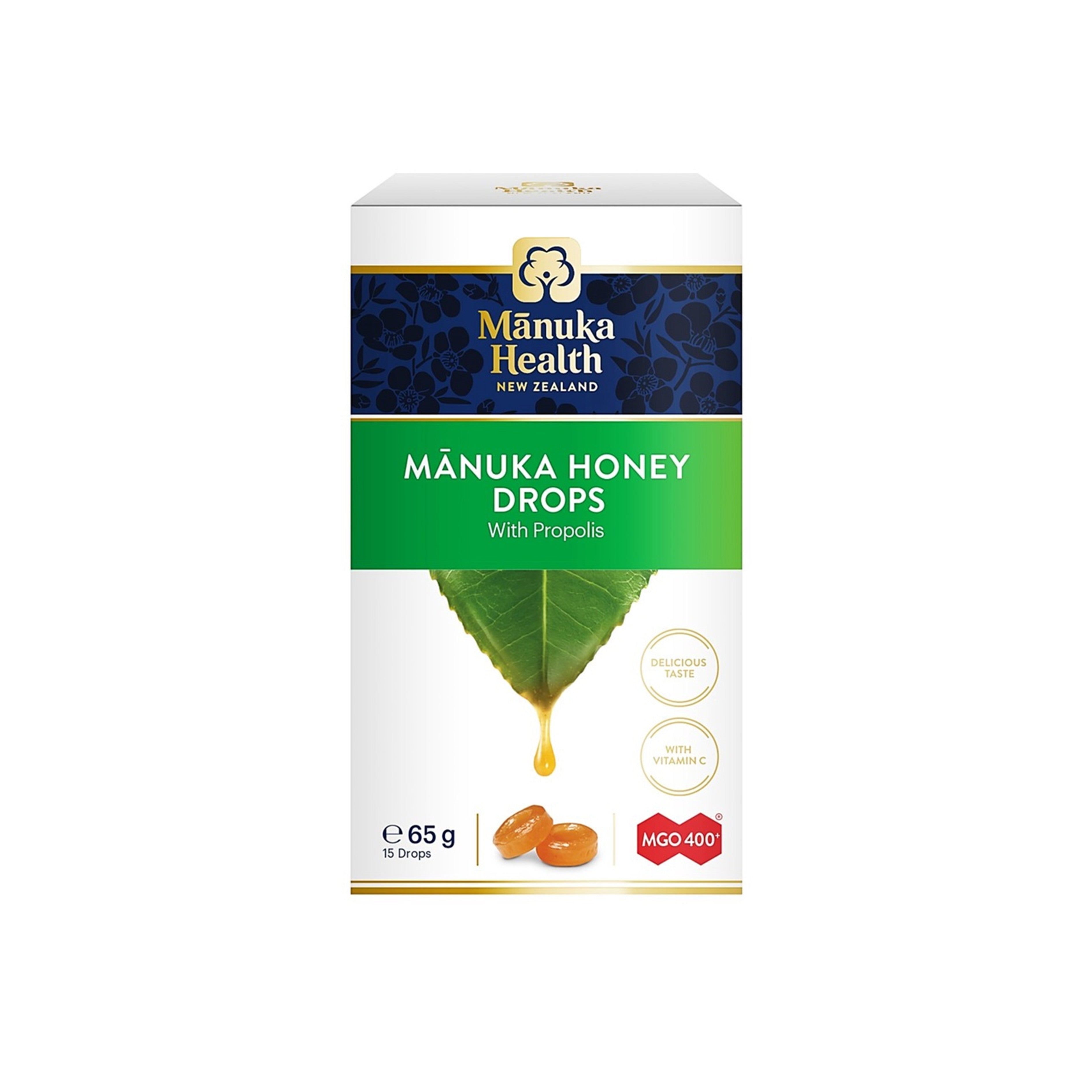 Mānuka Health New Zealand Manuka Honey Drops with Propolis MGO400+ 15's
