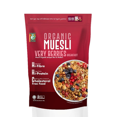 Radiant Organic Muesli Very Berries Breakfast 400g [New Packaging]
