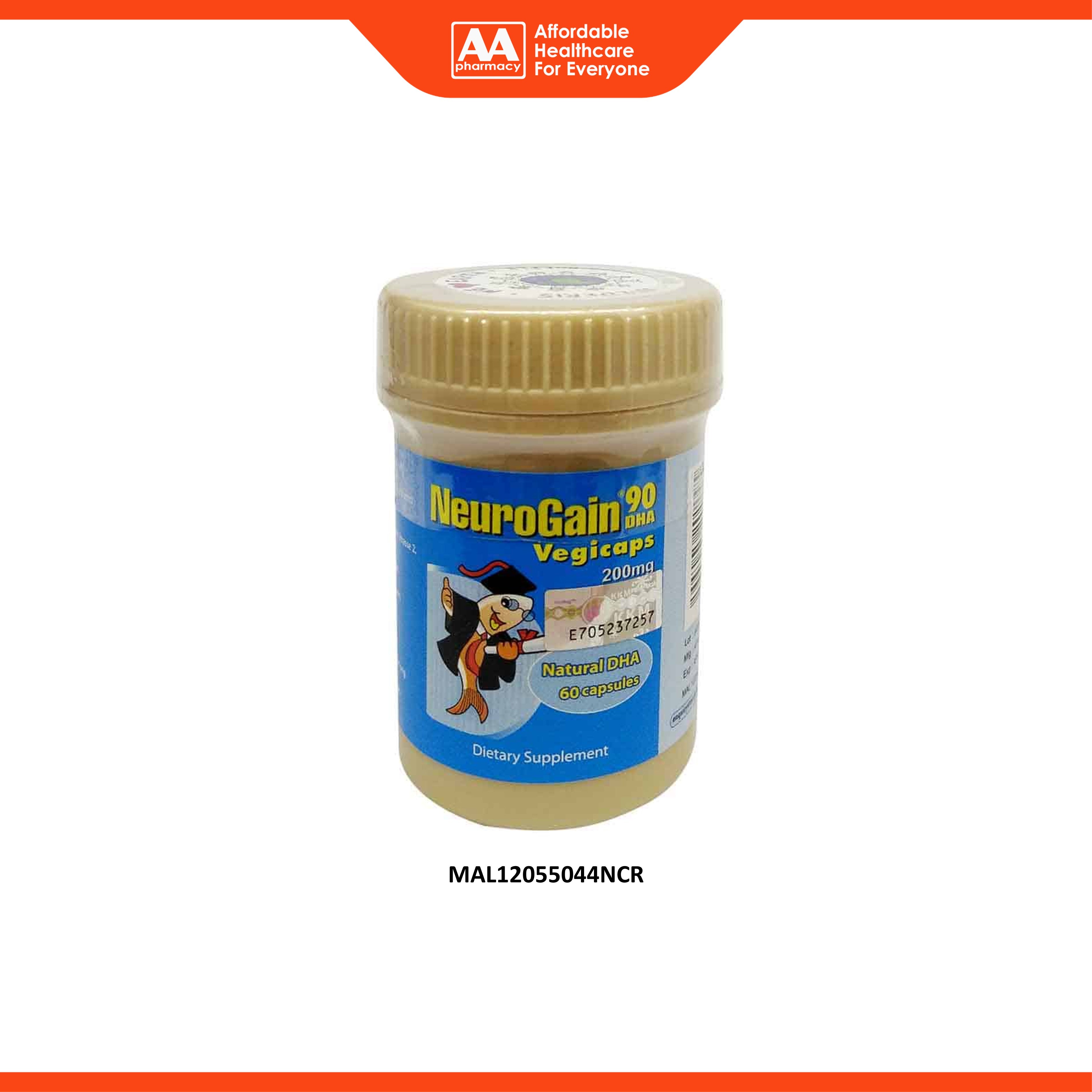 NeuroGain 90 DHA 200mg Vegecapsule 60's