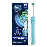Oral-B Pro 500 Deep Clean Rechargeable Toothbrush (1 Handle, 1 Brush Head, 1 Charger)