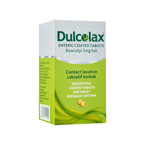 Dulcolax Bisacodyl 5mg Enteric Coated Tablet 200's (To Relieve Constipation)