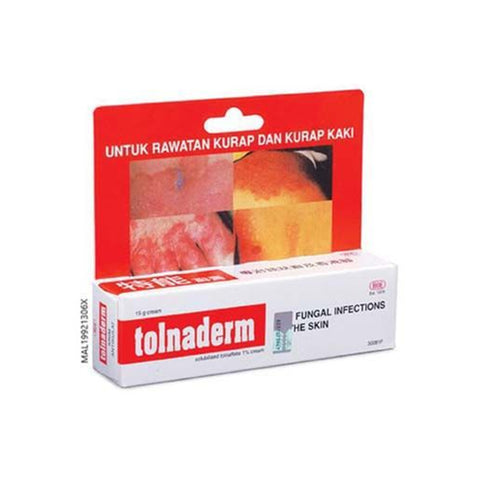 Tolnaderm (Solubilised Tolnaftate 1% ) Cream 15g - For Fungal Infections of the Skin