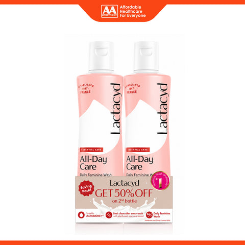 Lactacyd All-Day Care Daily Feminine Wash 250mLx2's