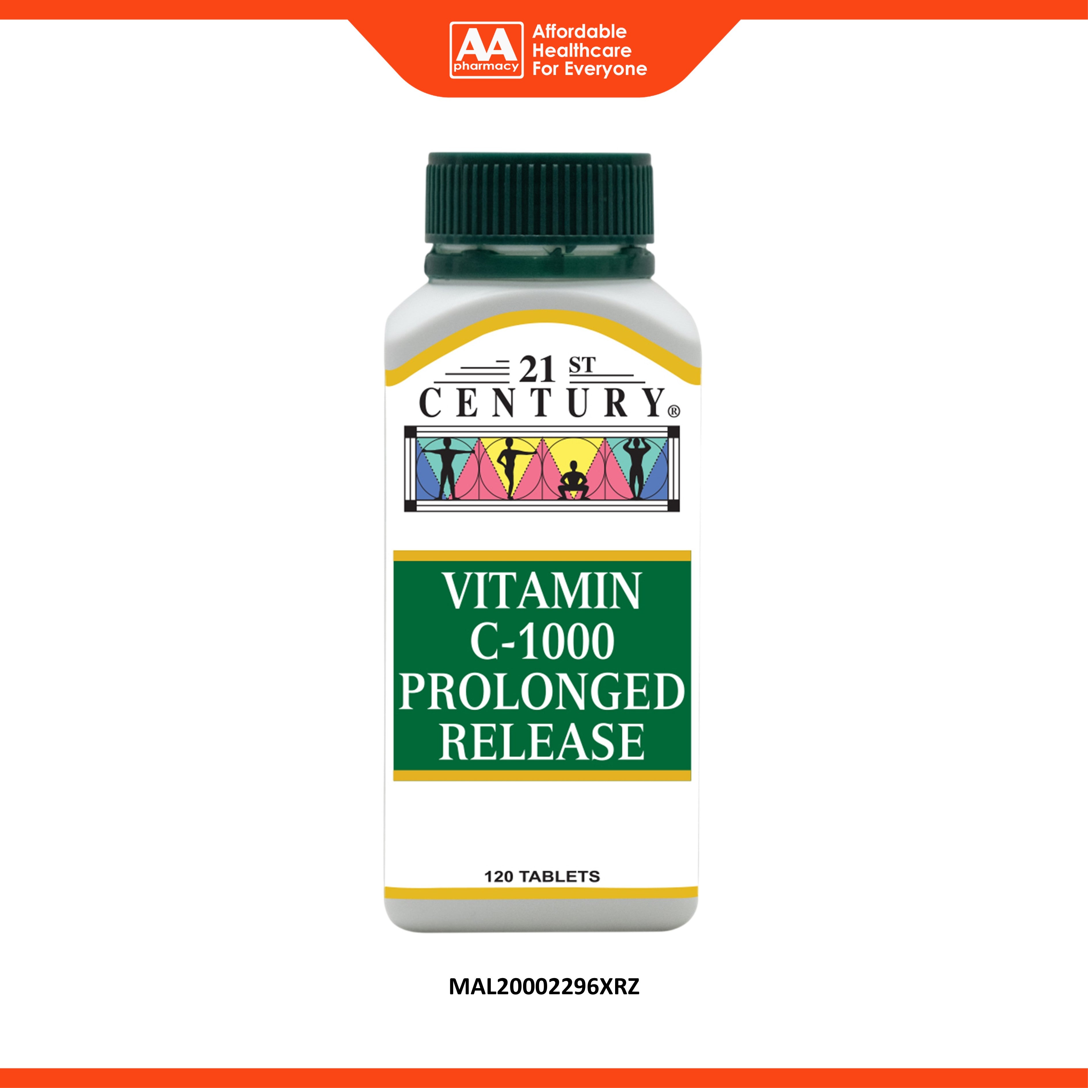 21st Century Vitamin C-1000mg Prolonged Release Tablet (120's)