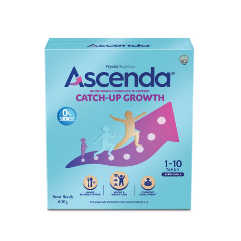 S-26 Ascenda Catch-Up Growth Milk Formula 600g (For Children 1-10 Years)