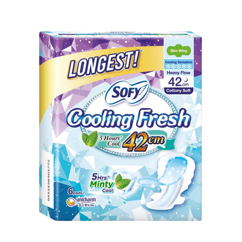 Sofy Cooling Fresh Night Ultra Slim Wings 42cm (6's)