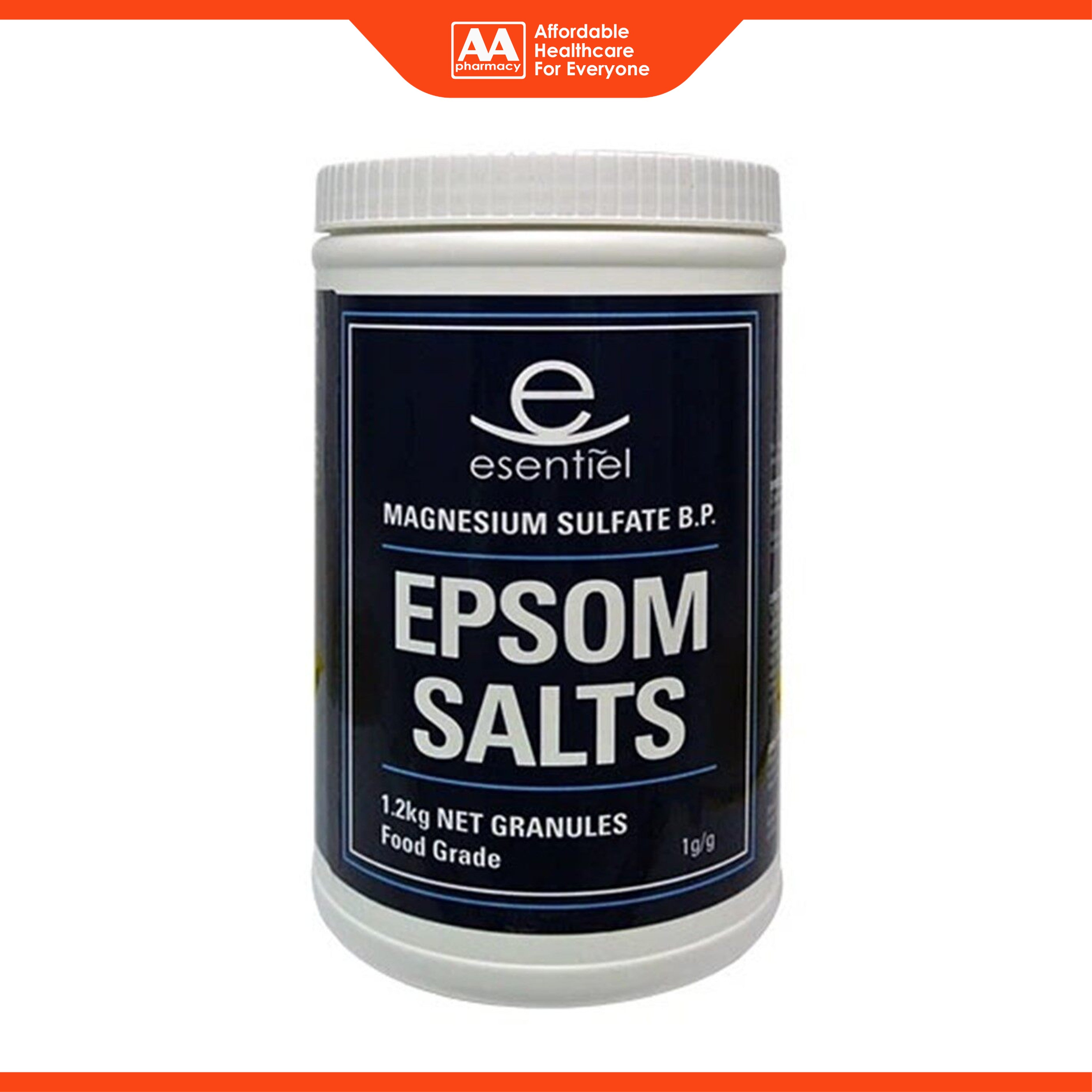 Esentiel Epsom Salts (Magnesium Sulfate B.P.) 1.2kg