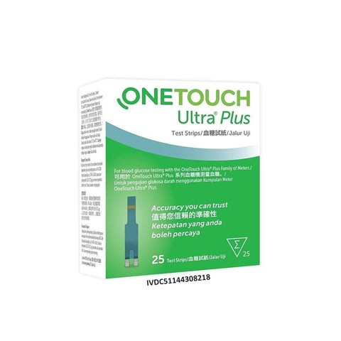 One Touch Ultra Plus Glucose Test Strip 25's