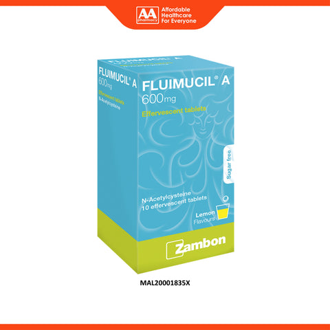 Fluimucil A 600mg Effervescent Tablet 10's