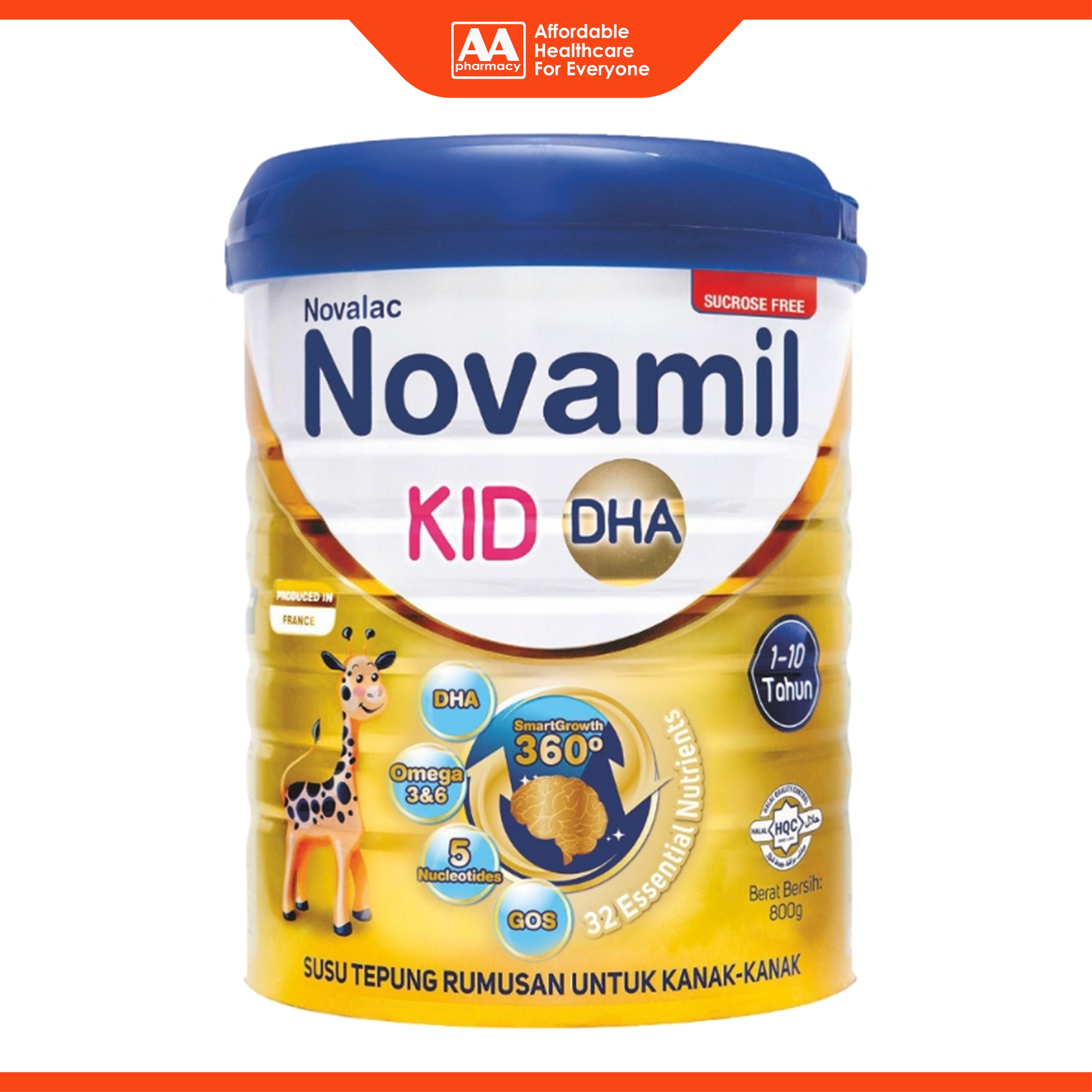 Novalac Novamil Kid DHA Growing Up Formula For Children 1-10 Years (800g)