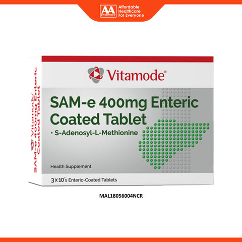 Vitamode SAM-e 400mg Enteric Coated Tablet 3x10's