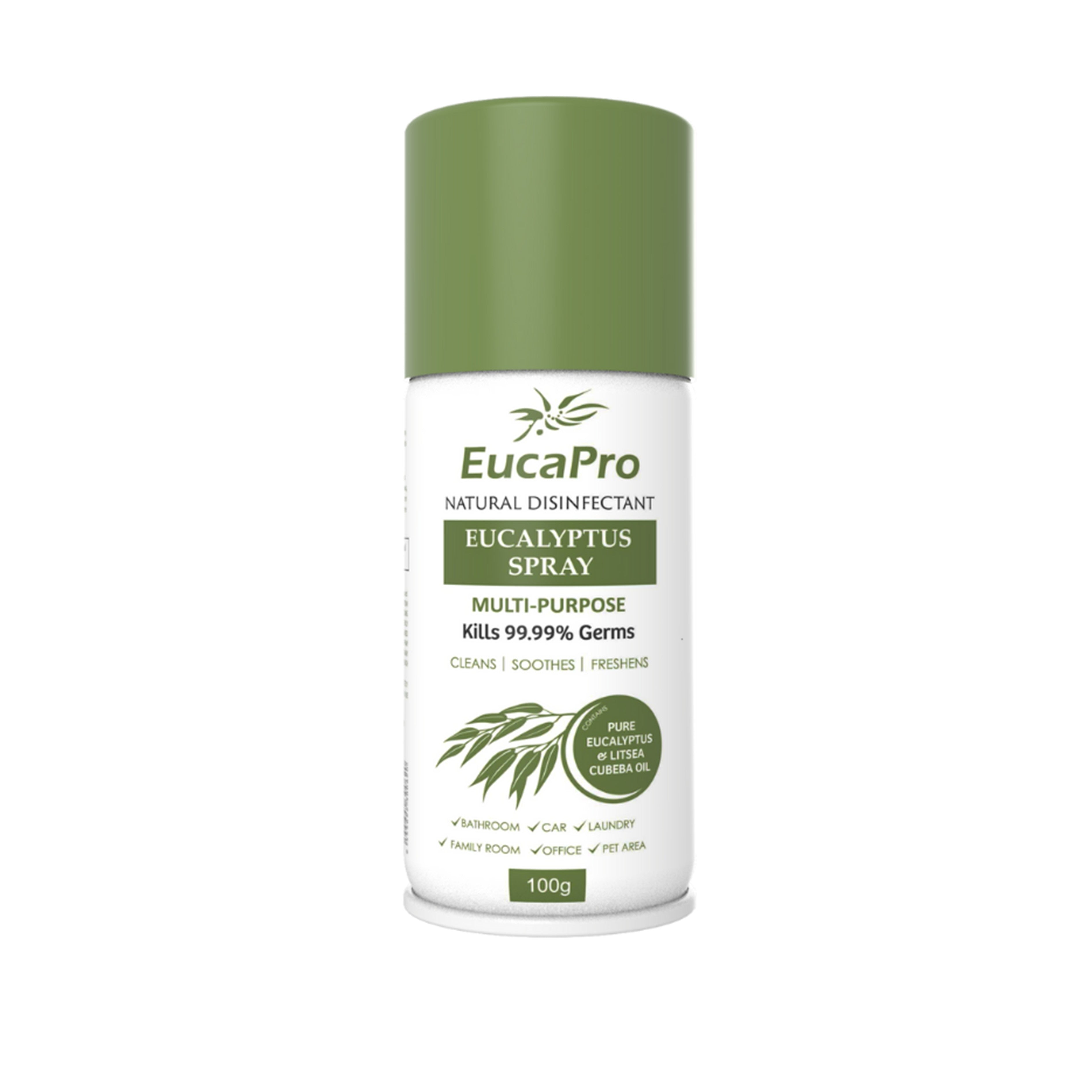 EucaPro Natural Disinfectant Eucalyptus Spray 200g (Pure Eucalyptus and Litsea Cubeba Oil)