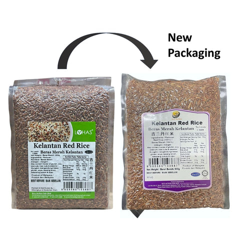 Lohas/Eco Action Premium Kelantan Red Rice 900g (New Packaging)