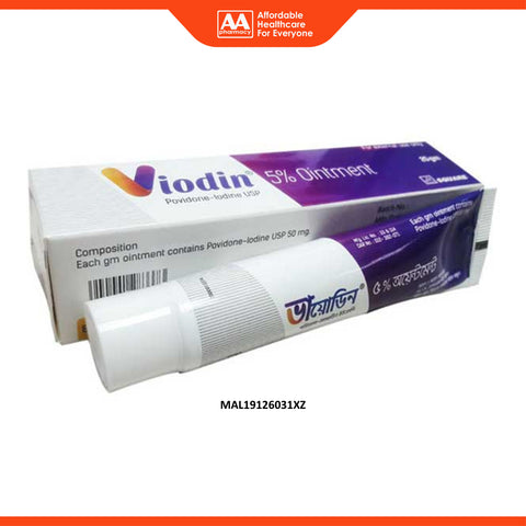 Viodin Povidone-Iodine 5% w/w Ointment 25g