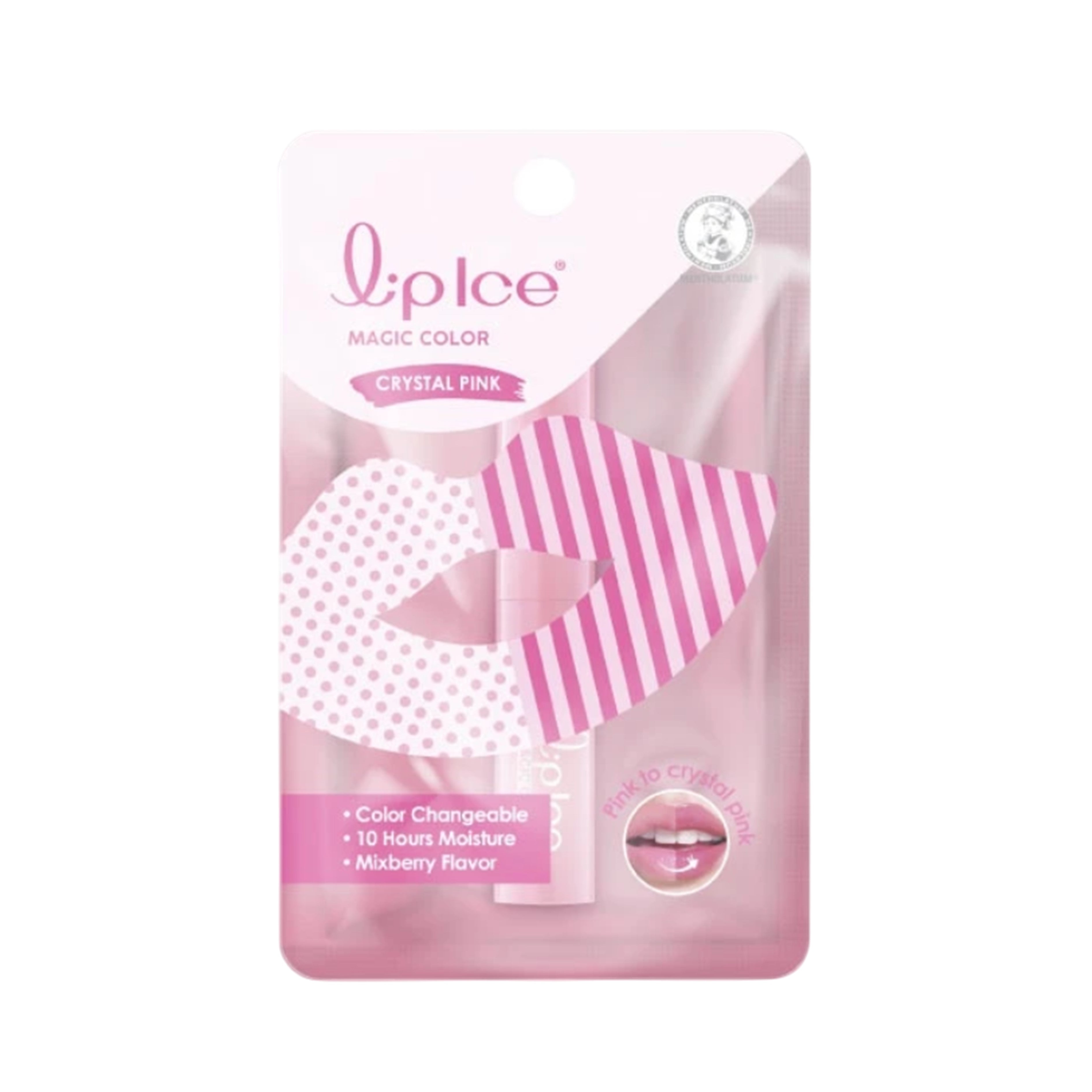 LipIce Magic Color Lip Balm (Crystal Pink Mixberry) 2g