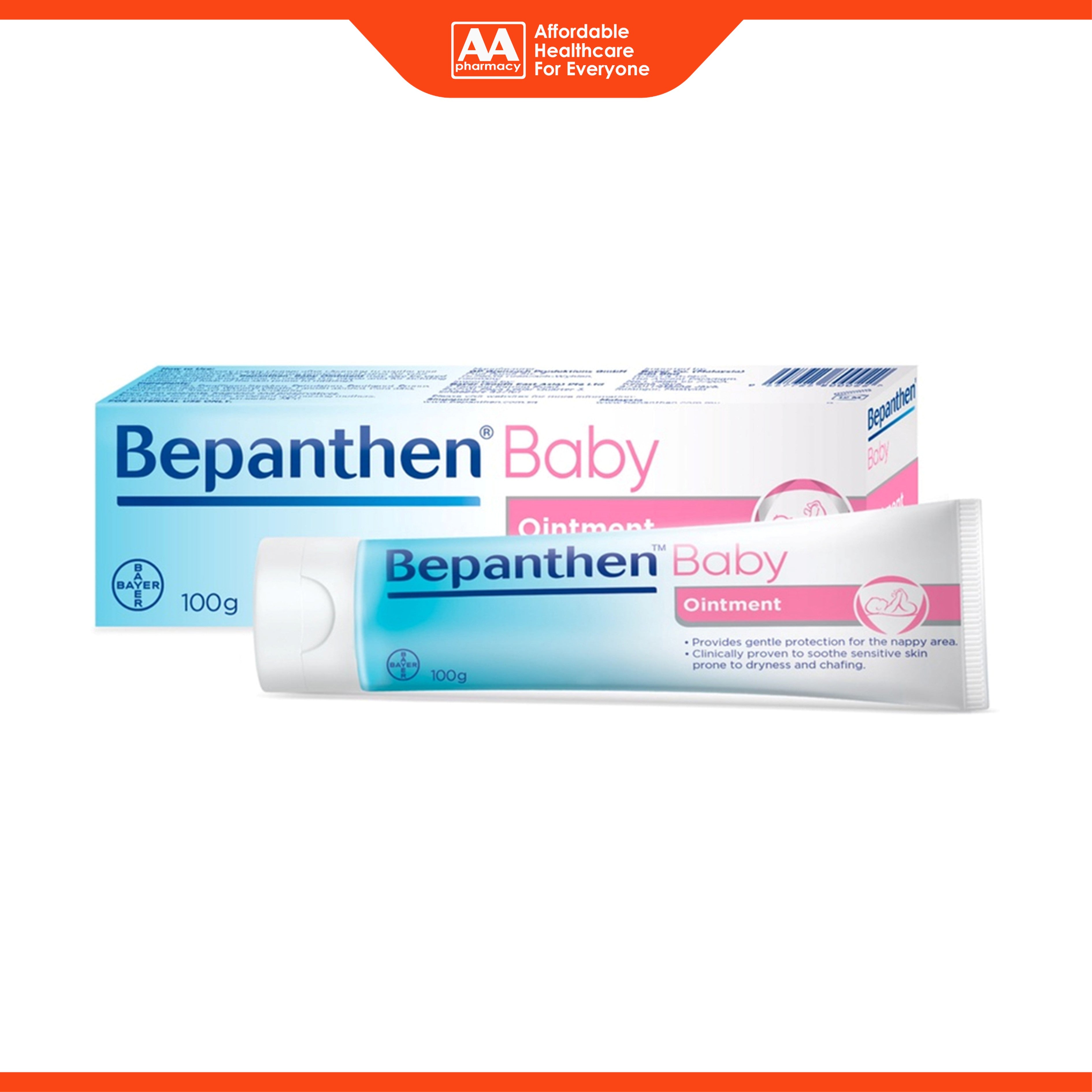 Bepanthen Baby Ointment 100g (Gentle Protection for Nappy Area)