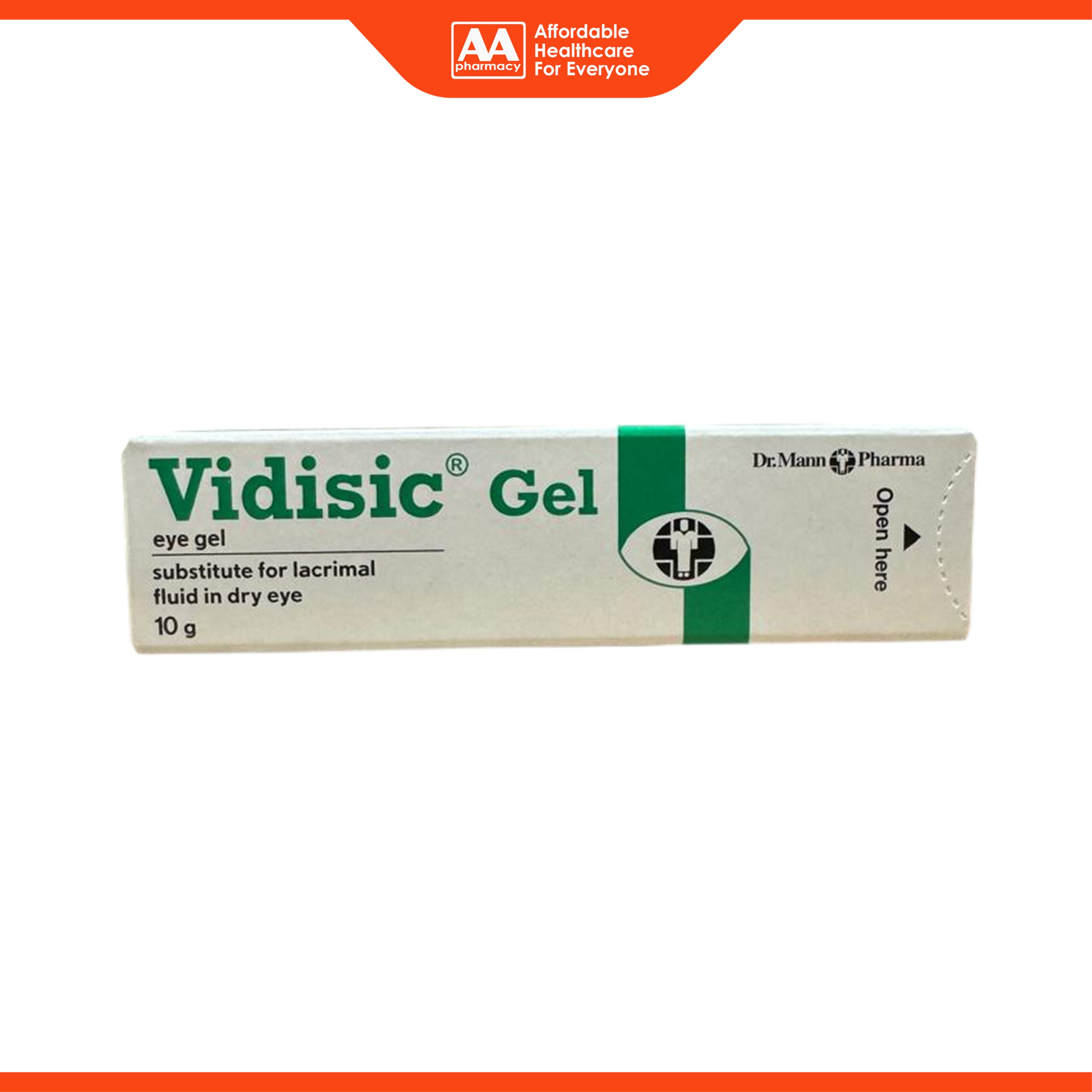 Vidisic Eye Gel (10g) - Substitute for Lacrimal Fluid in Dry Eye