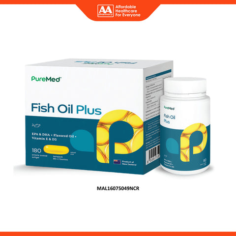 PureMed Fish Oil Plus Softgel 2x90's