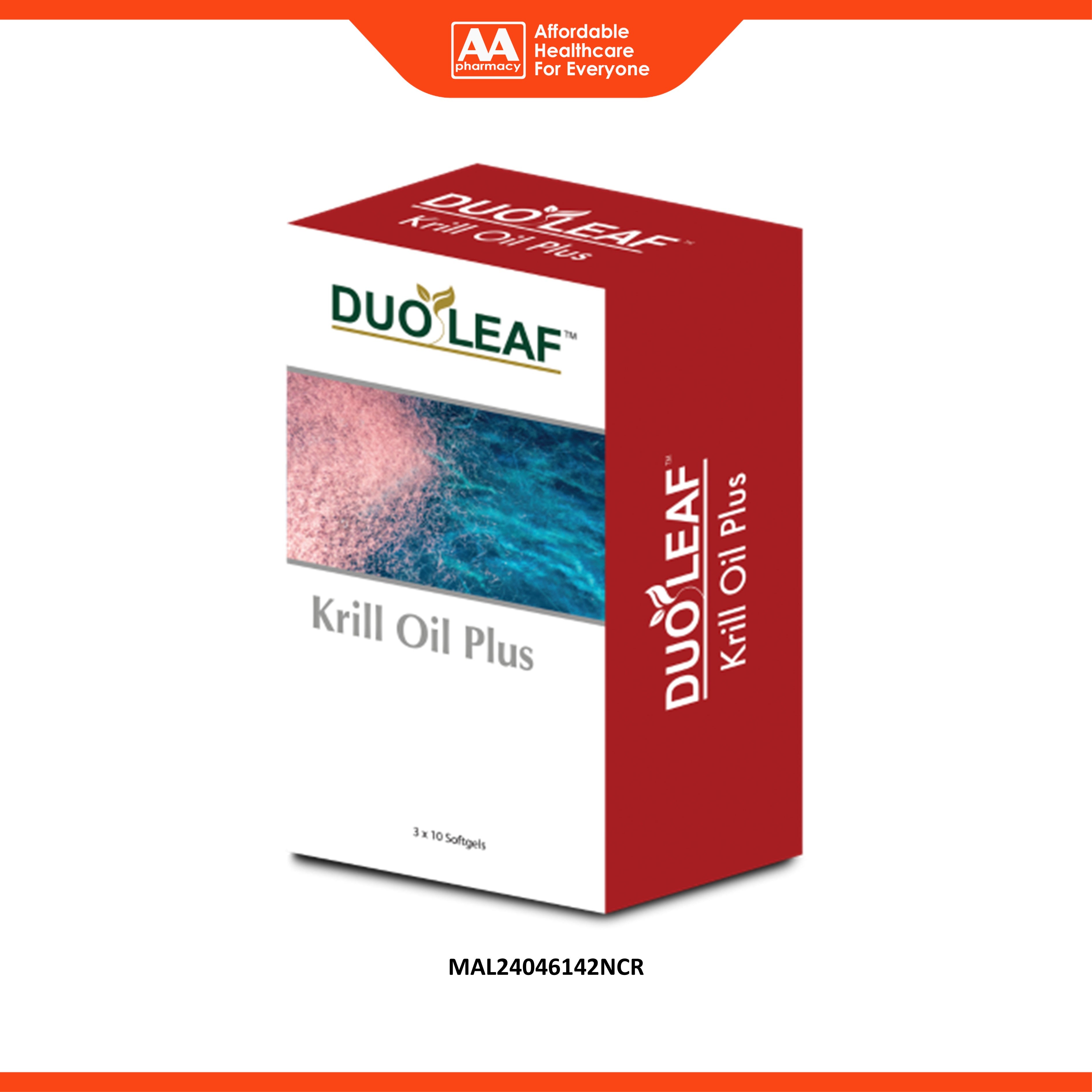 Duoleaf Krill Oil Plus Softgel 3x10's