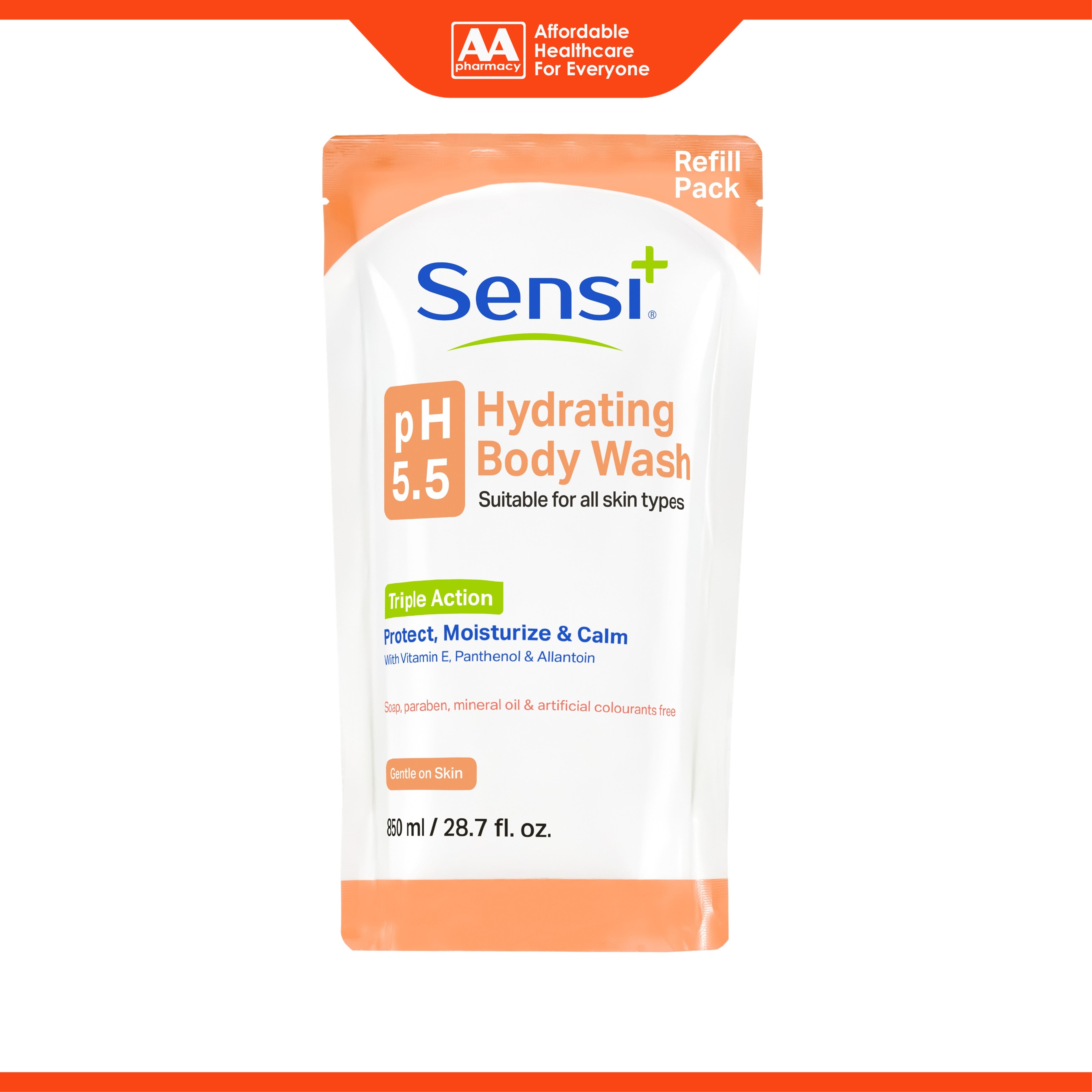 Sensi+ pH5.5 Hydrating Body Wash Refill Pack (850ml)