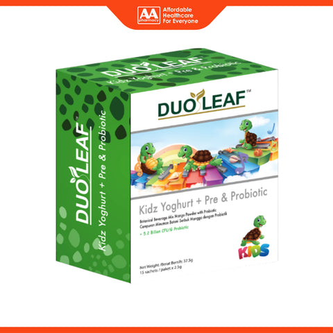 Duoleaf Kidz Yoghurt + Pre and Probiotic Sachet 15's