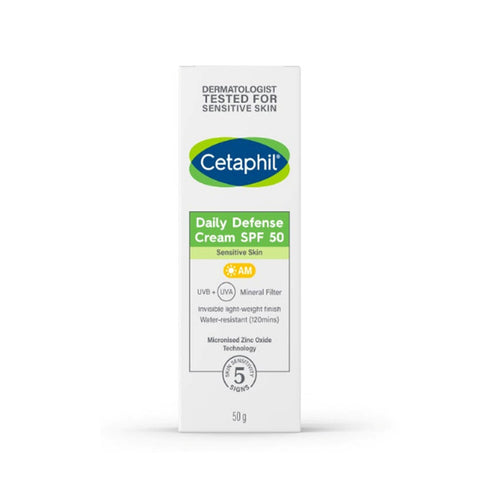 Cetaphil Daily Defense Cream SPF 50 Mineral Sunscreen 50g
