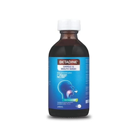 Betadine Gargle & Mouthwash 1% 240mL