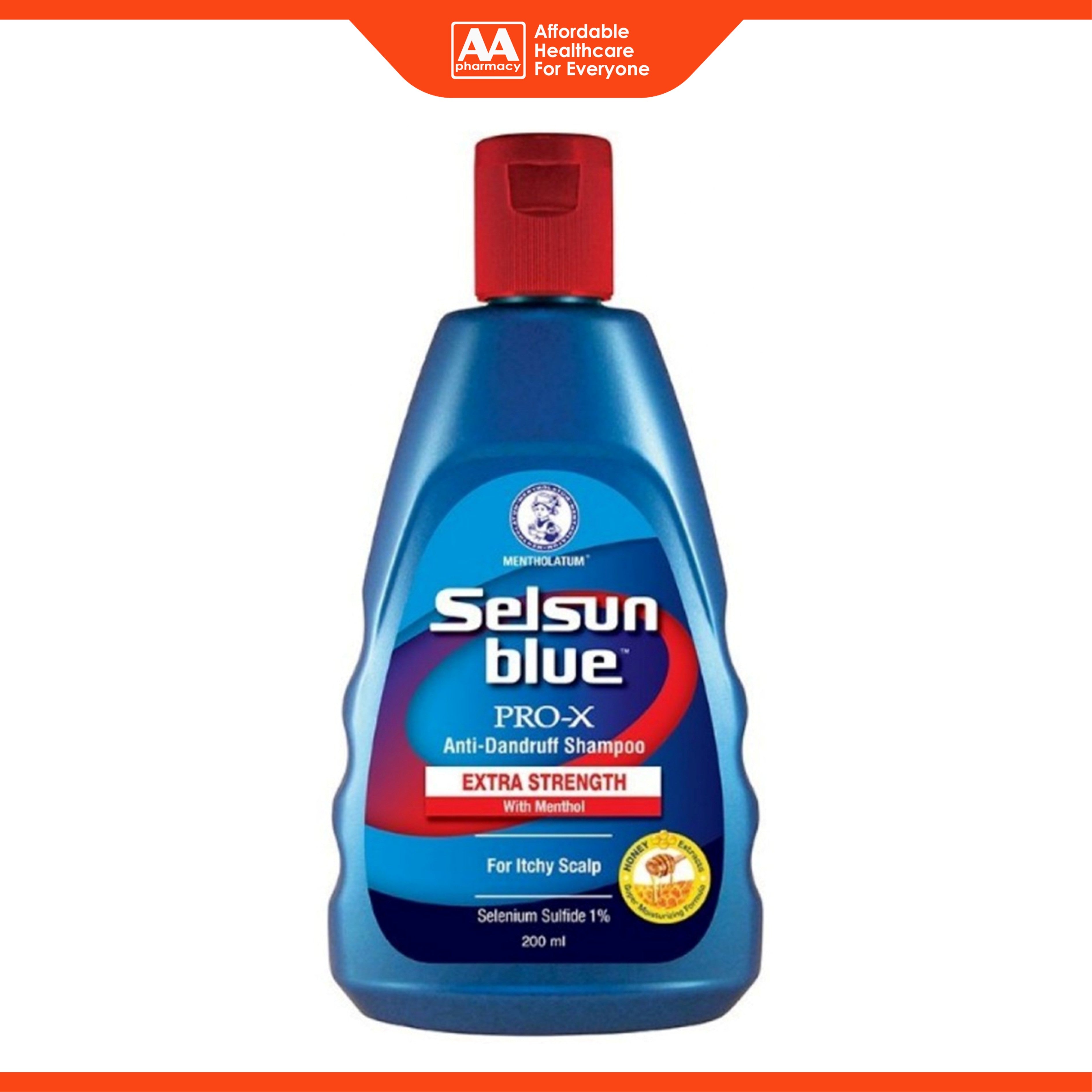 Selsun Blue PRO-X Anti-Dandruff Shampoo 200mL (Extra Strength with Menthol)