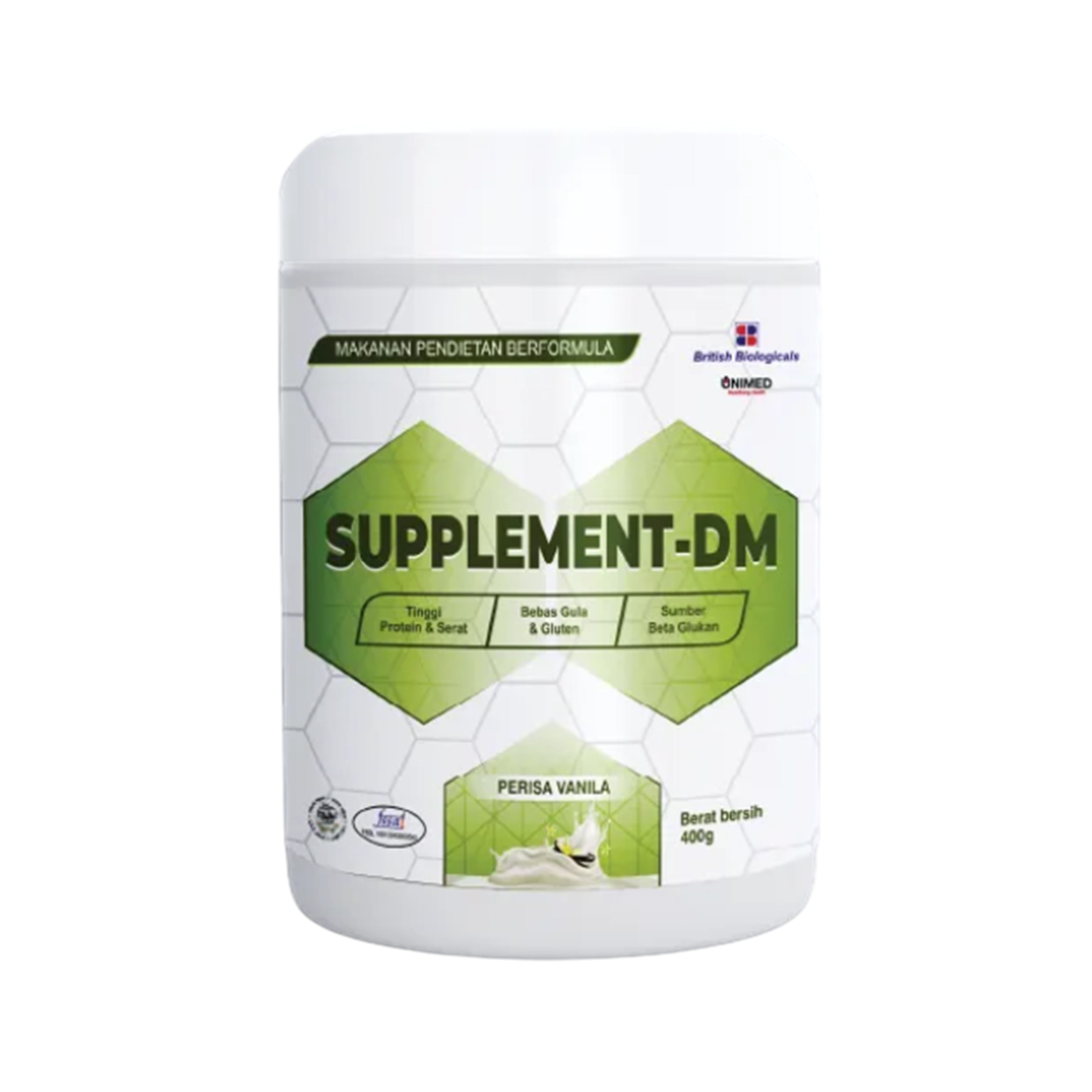 Supplement-DM Complete Balanced Nutrition For Diabetes 400g (Vanilla Flavour)