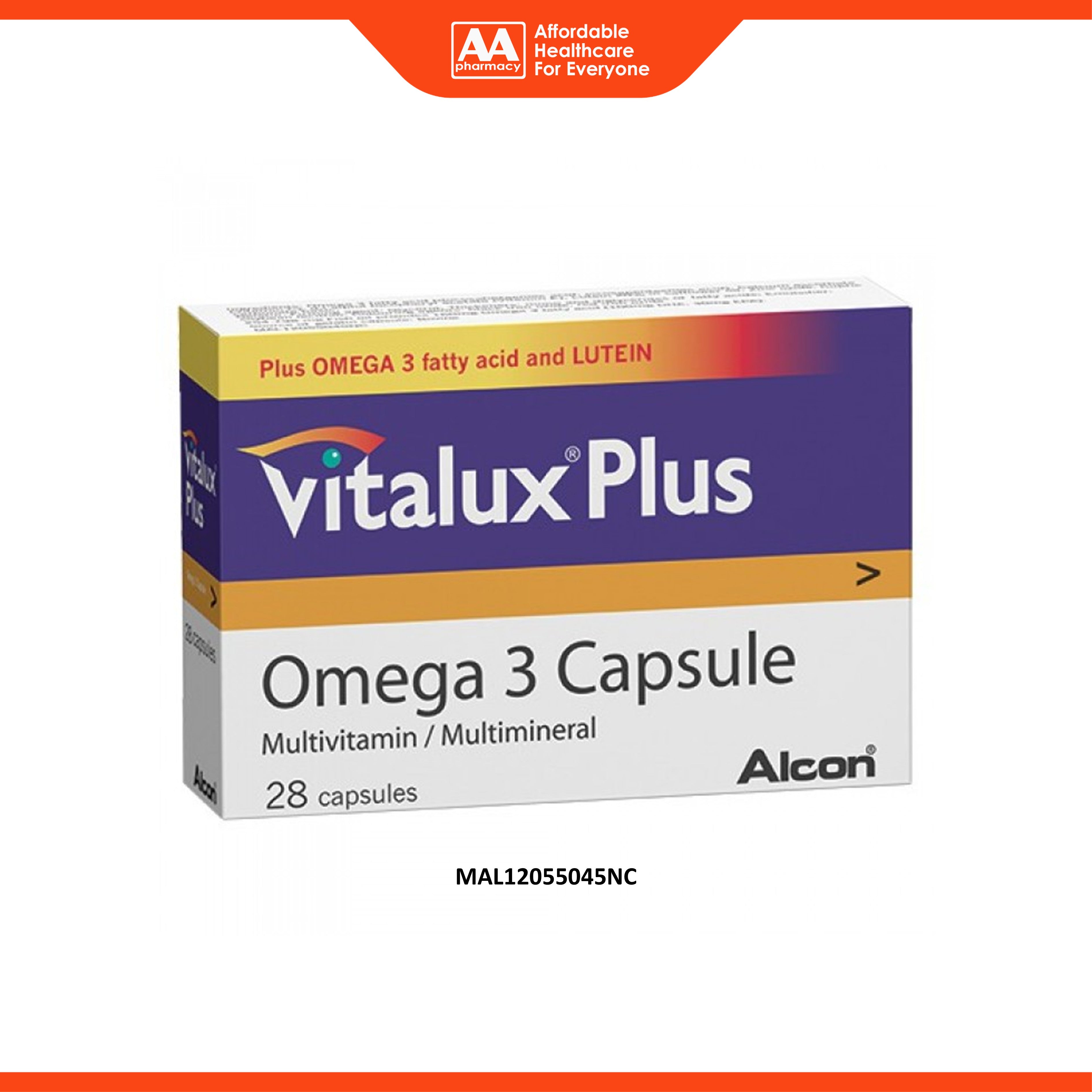 Vitalux Plus Omega 3 Capsule 28's